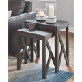 Black 2 Piece Nesting Tables U2719