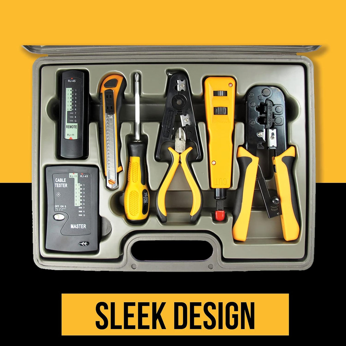 10 in 1 Network Installation Tool Kit with Hard Case I252