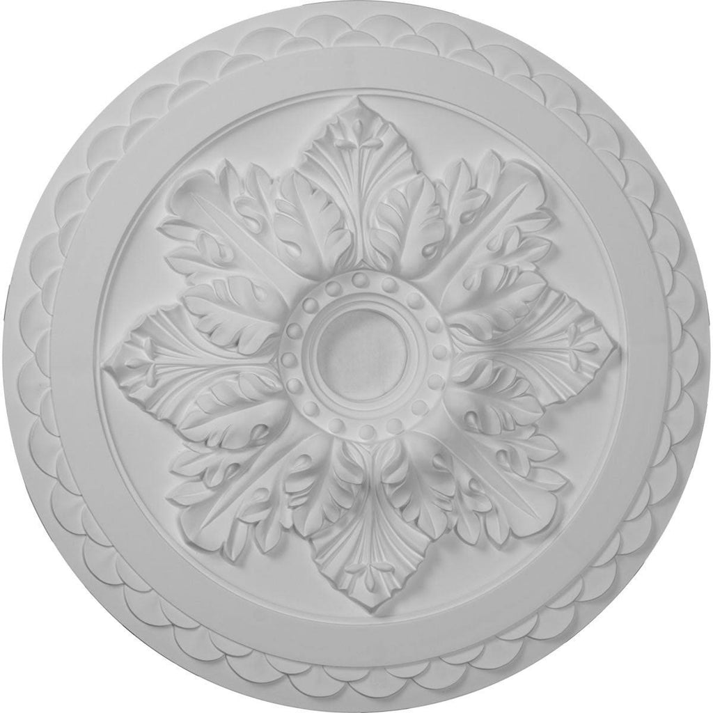 23 5/8x22OD x 3x22ID x 2x22P Bordeaux Deluxe Ceiling Medallion Hand-Painted Bronze U271330