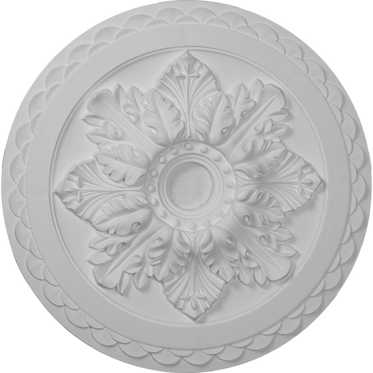 23 5/8x22OD x 3x22ID x 2x22P Bordeaux Deluxe Ceiling Medallion Hand-Painted Bronze U271330