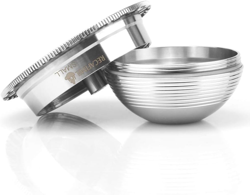 Stainless Steel Reusable Coffee Capsules Pods (2.4 oz) X832045