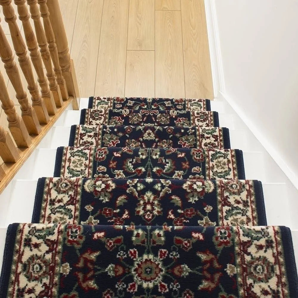 Persian Blue Stair Carpet Runner 27 foot E355254