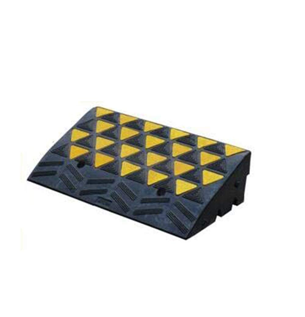 Rubber Curb Ramp 6 inch High 23.6 Wide Heavy Duty Single Ramp F648