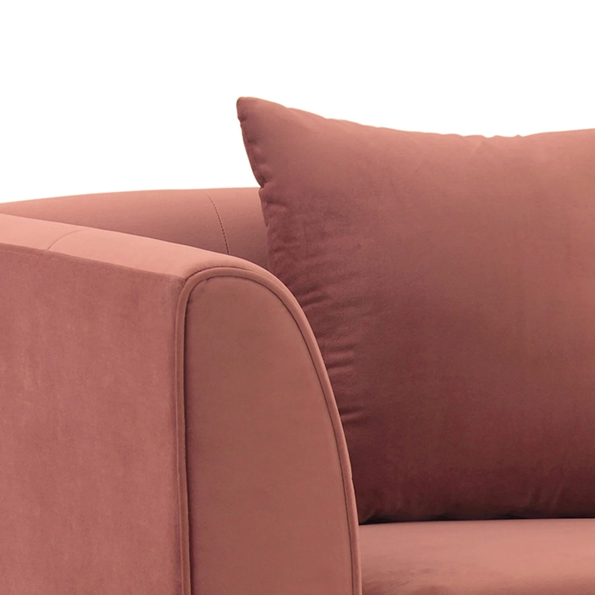 Blush Fabric Upholstered Accent Chair with Brushed Gold Legs B16516
