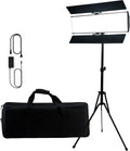 180W Bi-Color 3200-5600K CRI 96+ LED Panel Video Light with Barndoor J311