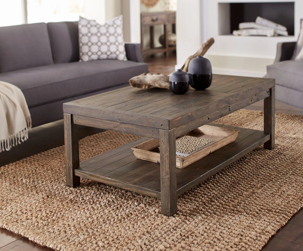 Rustic Brown Reclaimed Wood Coffee Table F5016