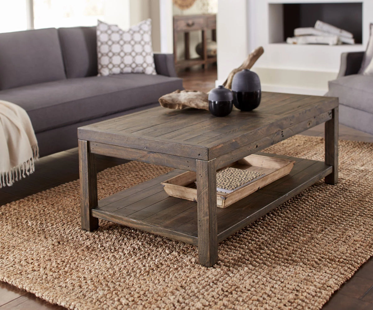 Rustic Brown Reclaimed Wood Coffee Table F5016
