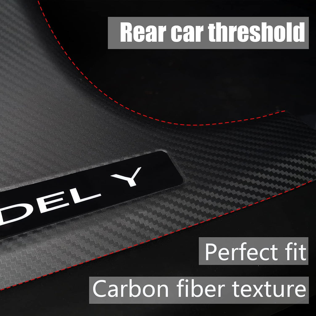 Matte Carbon Fiber ABS Door Sill Protector Set R557050