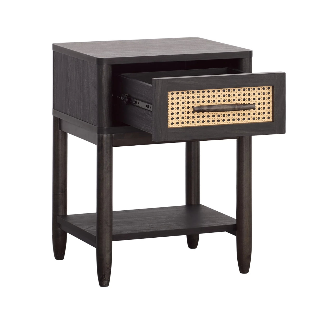 Charcoal Finish Night Stand D451630