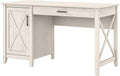 54W Linen White Oak Computer Desk with Storage L51534