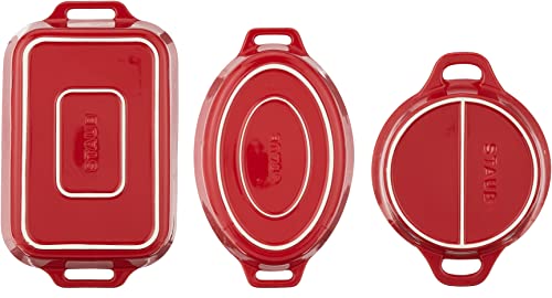 3pc Ceramic Baking Dish Set M8879