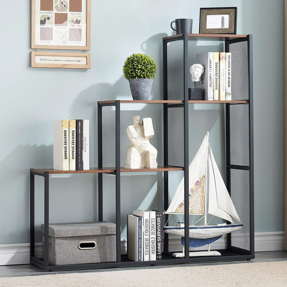 5 Shelves Wooden Cube Storage Organizer R6395