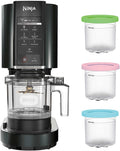 Black Ice Cream Maker with 3 Pint Containers G756631
