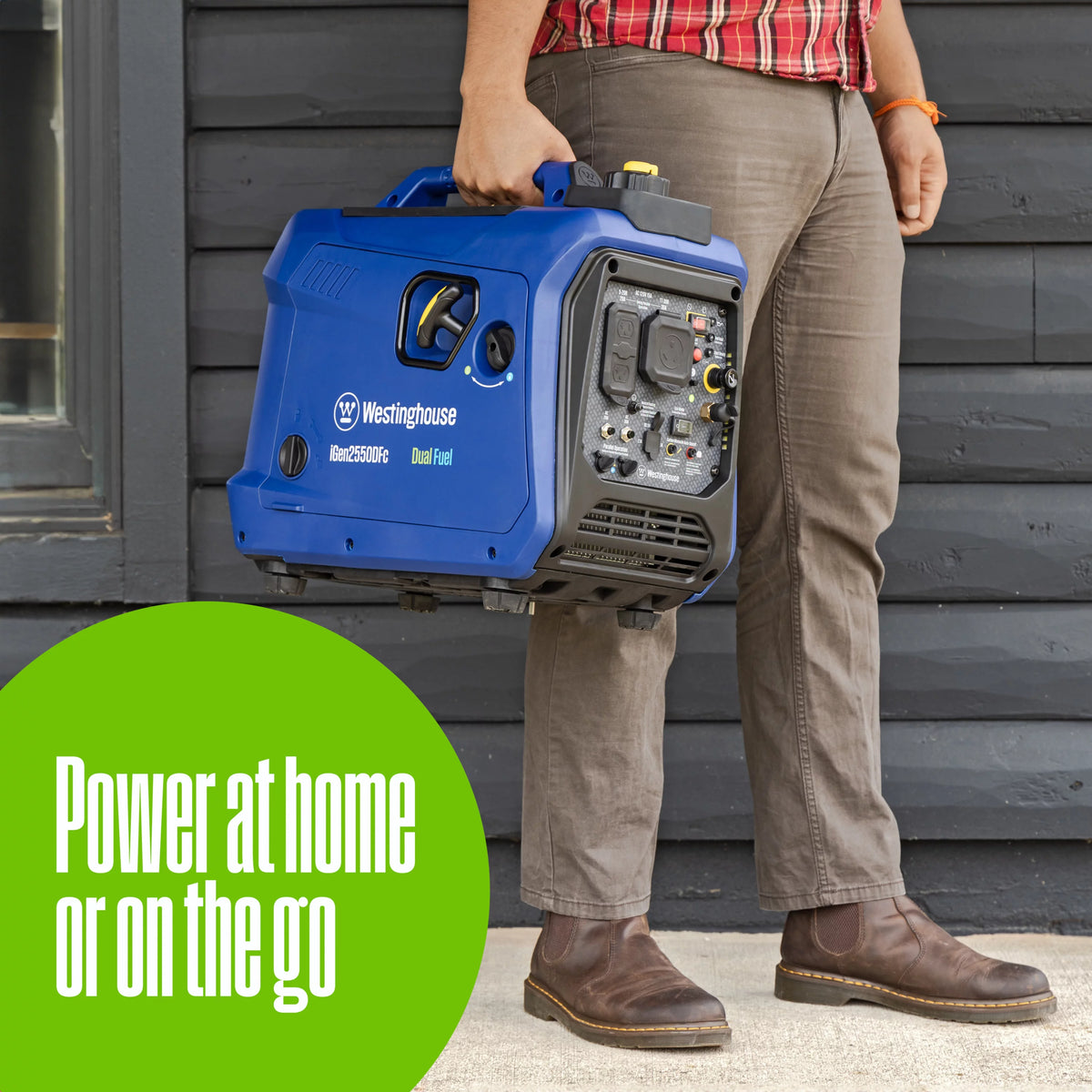 2550 Peak Watt Dual Fuel Portable Inverter Generator Q83547