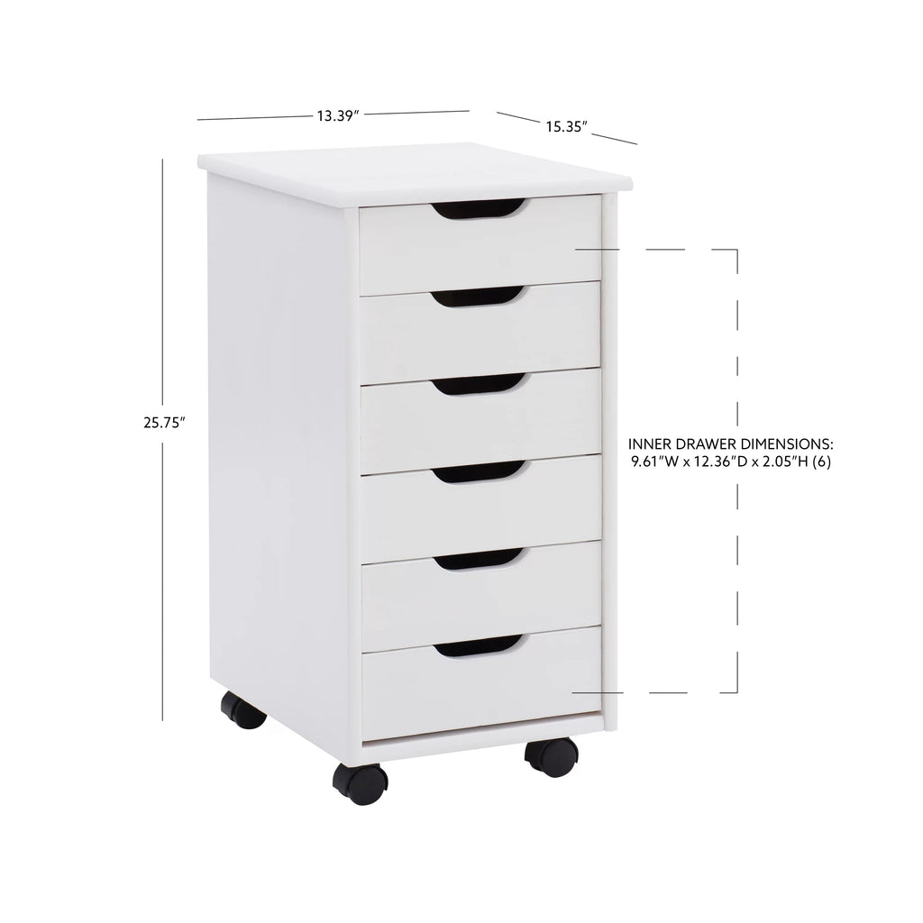 6-Drawer Rolling Storage Cart R21651
