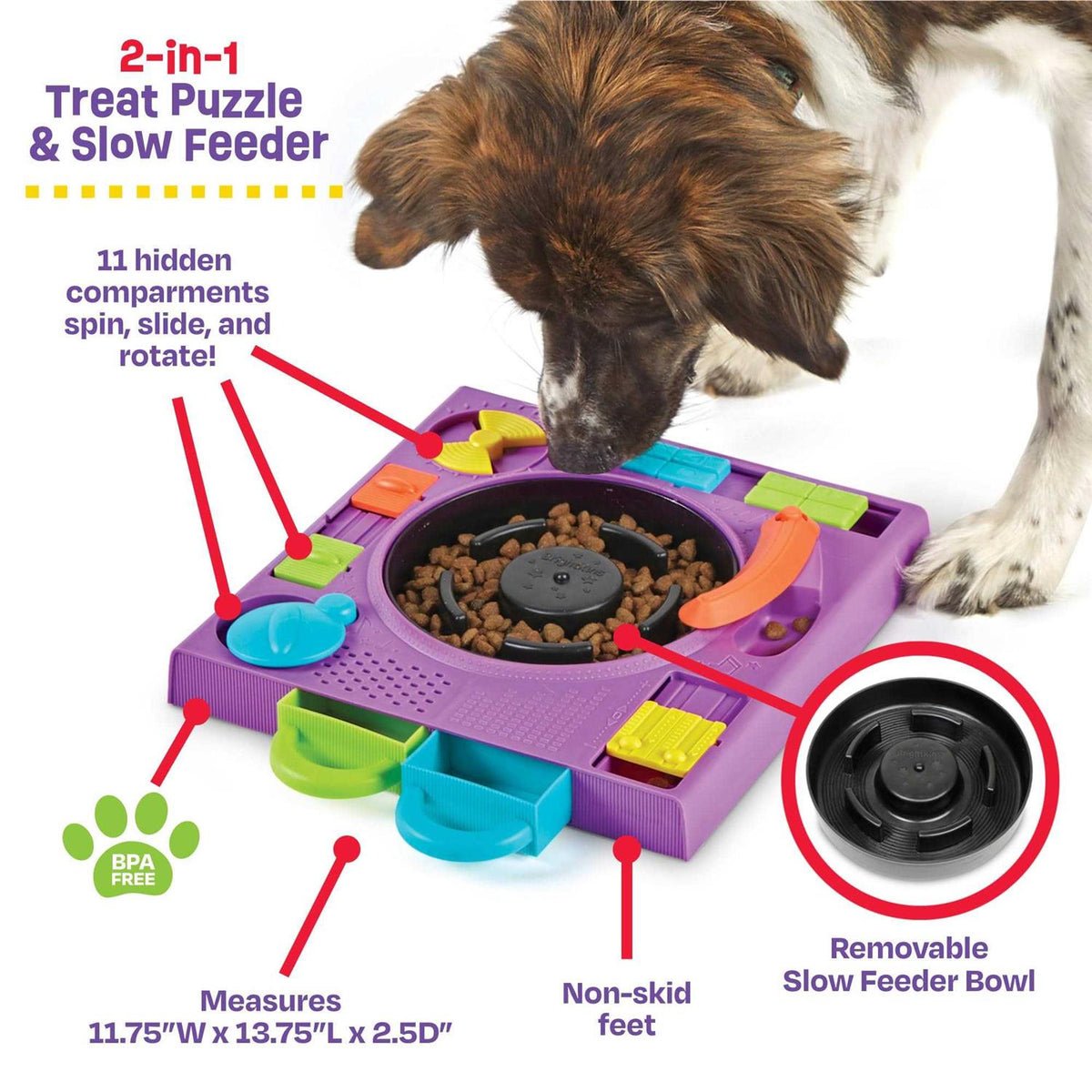 Puzzle Feeder Dog Toy C895