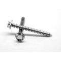 3/8 inch-9 x 1 inch Sheet Metal Screw Hex Washer Head Type A Low Carbon Steel Zinc Plated Pk 100 Y211