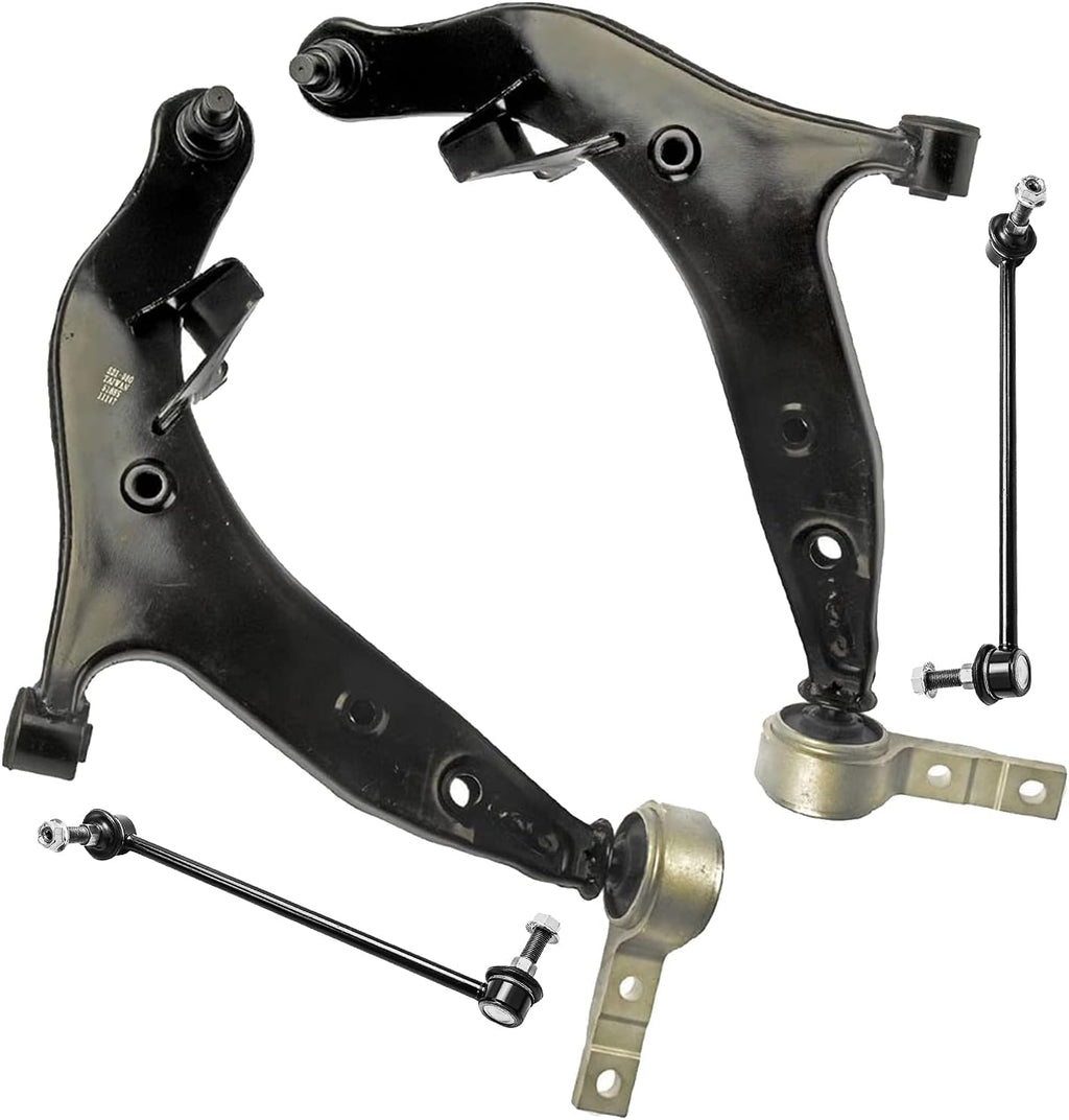 Front Lower Control Arms w/Ball Joints + Sway Bars 4pc Set M833