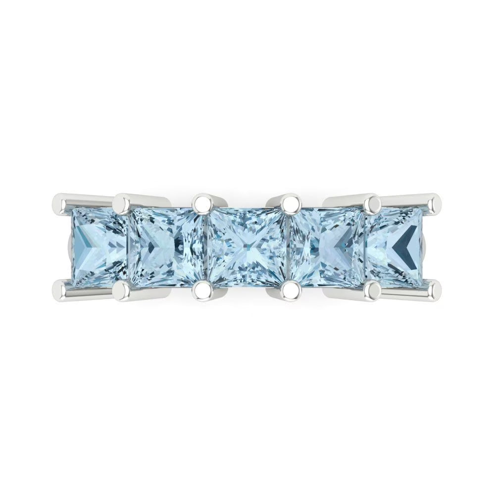14k White Gold Eternity Band W464