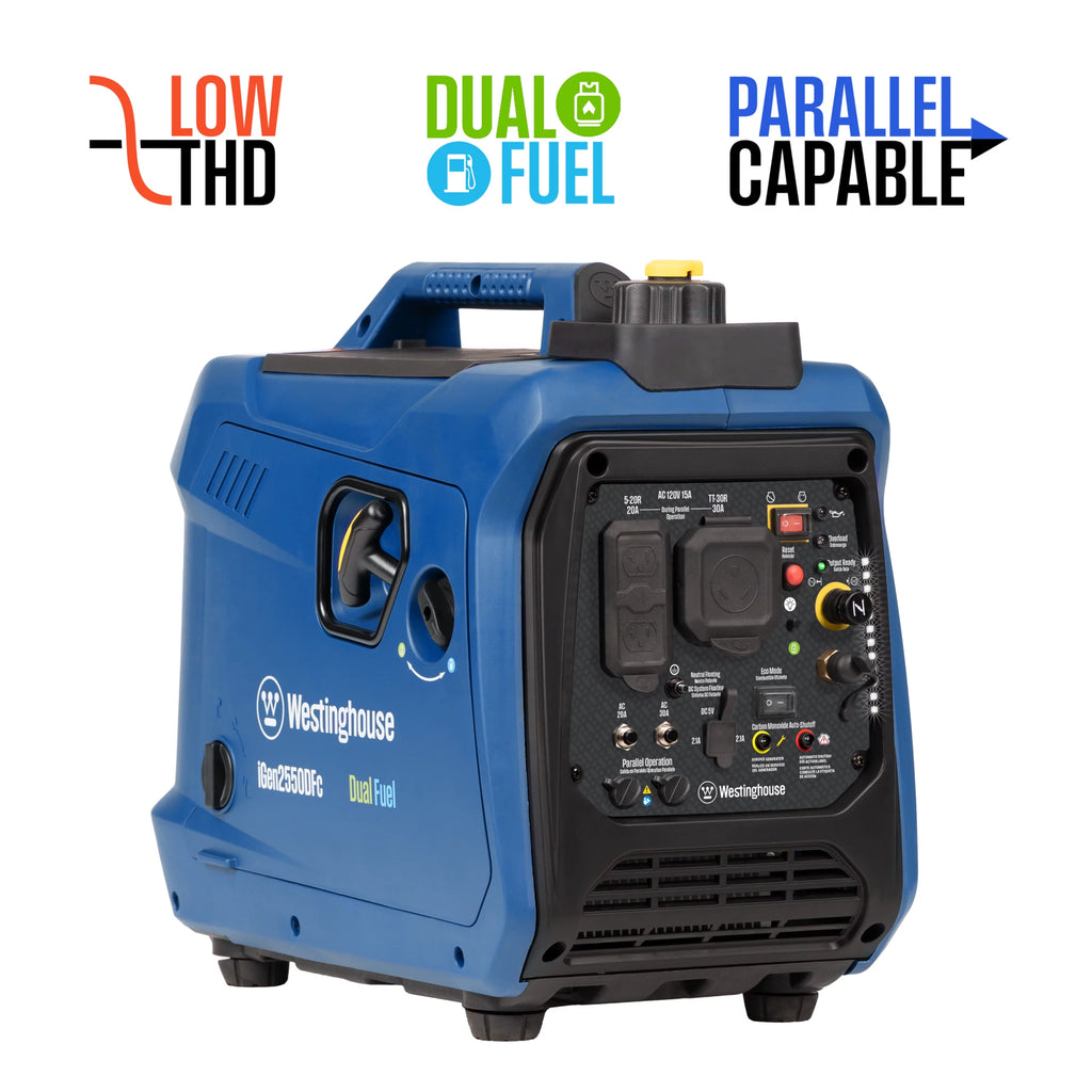 2550 Peak Watt Dual Fuel Portable Inverter Generator Q83547