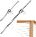 20 Set Cable Railing Kit 1/8 Swage Toggle Turnbuckle Hardware T316 Stainless Steel U74564