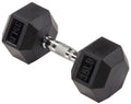 Rubber Encased Hex Dumbbell 35LBs Single A41593