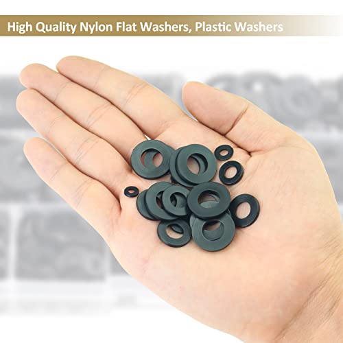9 Sizes Nylon Flat Washers Assortment Kit M555