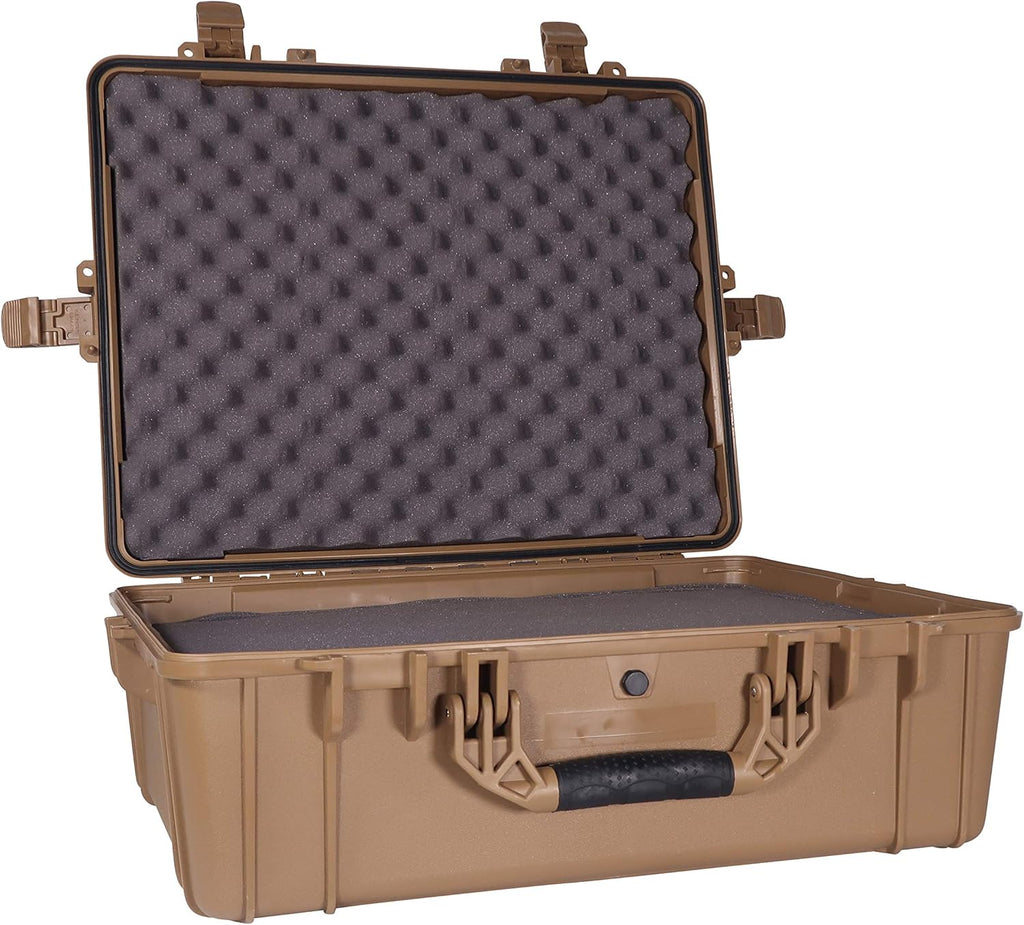 Black Waterproof Hardshell Dry Box Cargo Trunk Storage with Foam G411