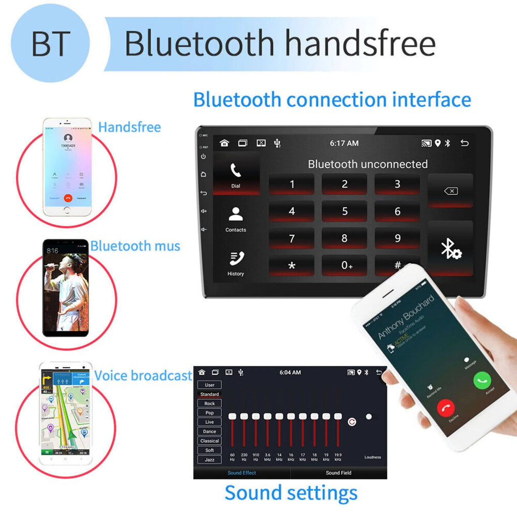 10 Inch Car Stereo Radio CarPlay Android 12 2+32GB J573