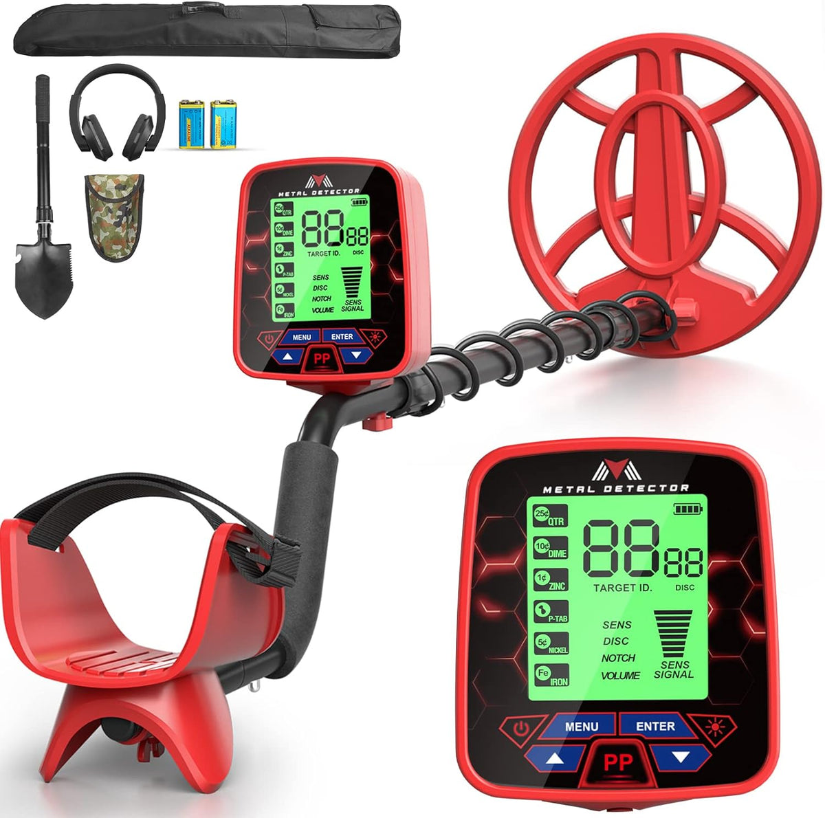 10" Coil IP68 Waterproof Metal Detector with LCD Display V409