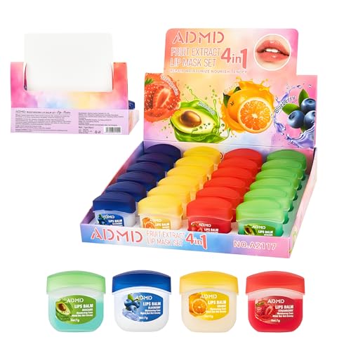 24 Lip Balm Fruit Flavor Set M4235
