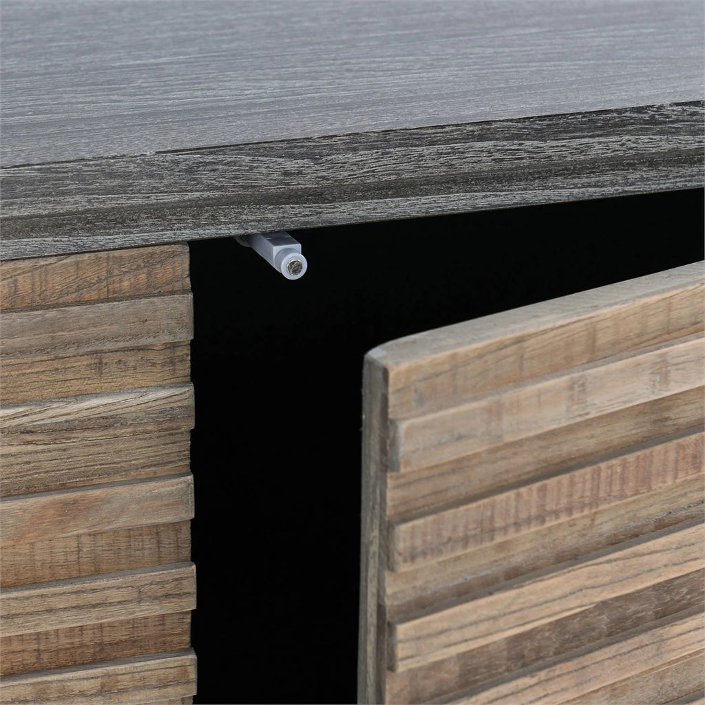 79" Reclaimed Elm Wood 4-Door Sideboard A2126
