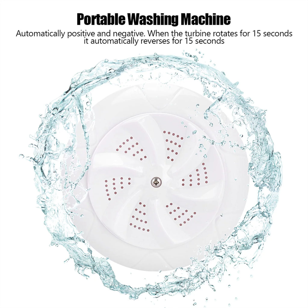 Mini Portable Washing Machine White W5383