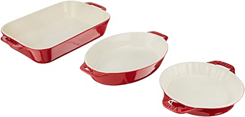 3pc Ceramic Baking Dish Set M8879