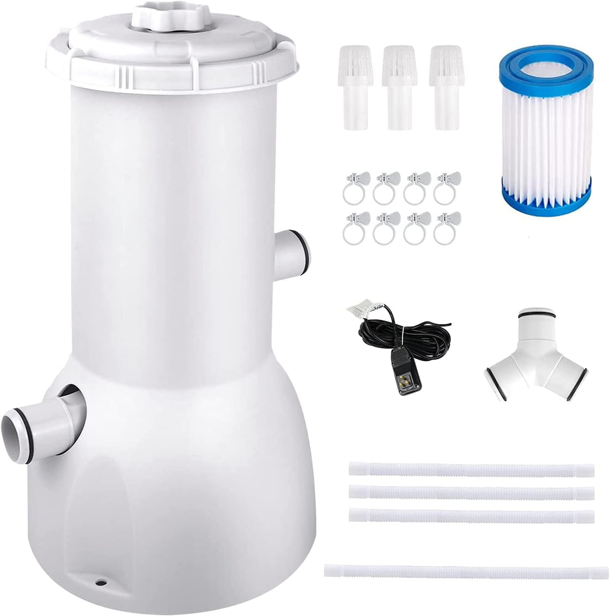 1000 GPH Above Ground Pool Filter Pump with Filter Cartridge J1562