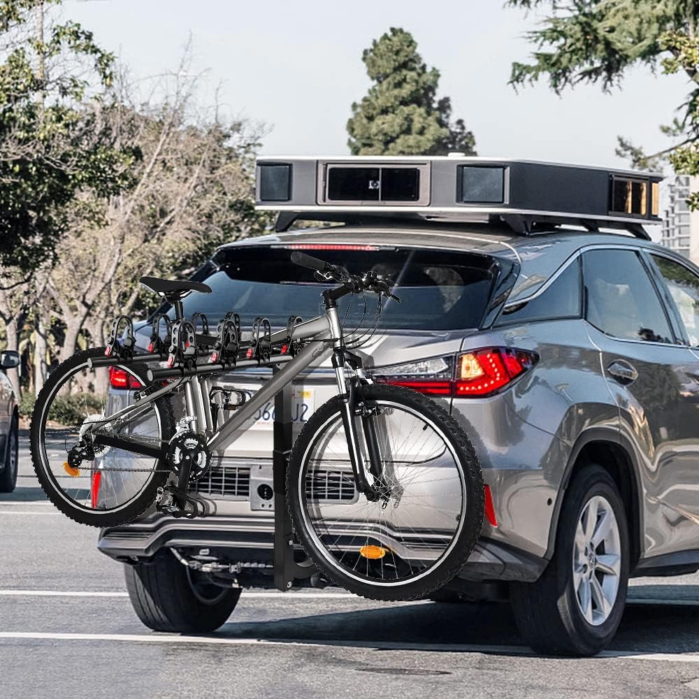 4 Bike Rack, Double Foldable Rack, 2 Hitch Receiver R79294
