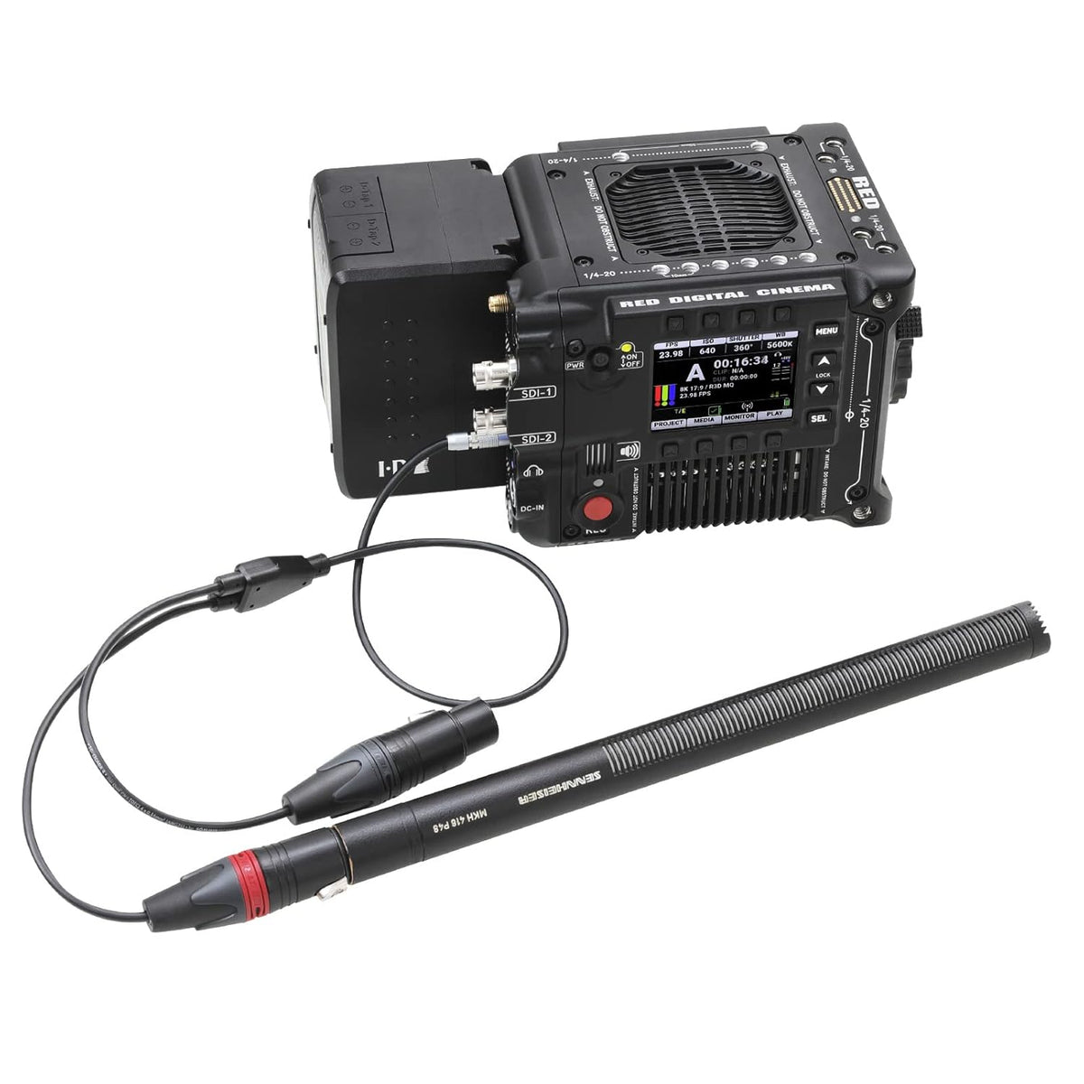 XLR 3 Pin Female to 5 Pin Male Dual Channel Audio Cable 15 inches Q764880