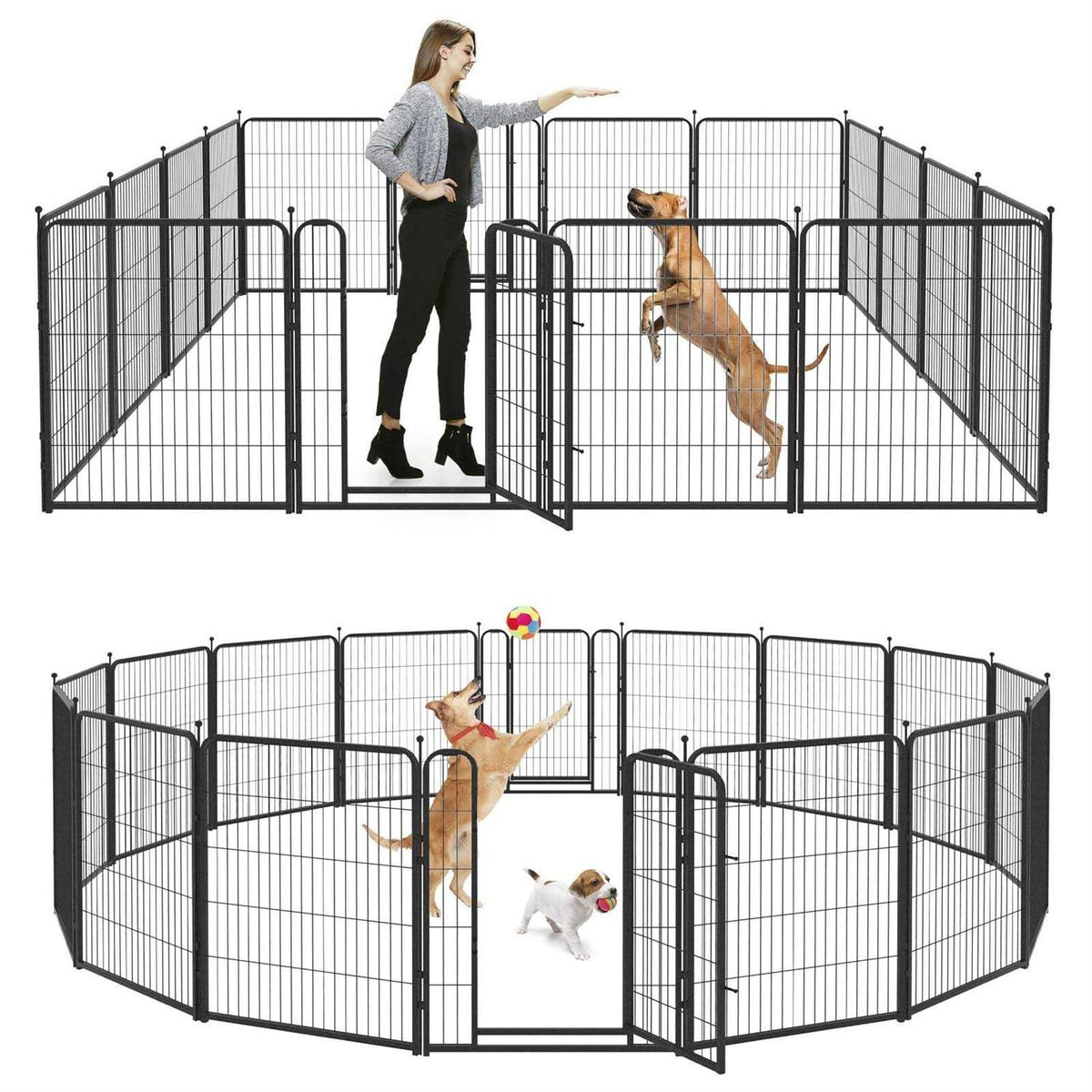 Heavy Duty Anti-Rust Dog Playpen with Doors G2918