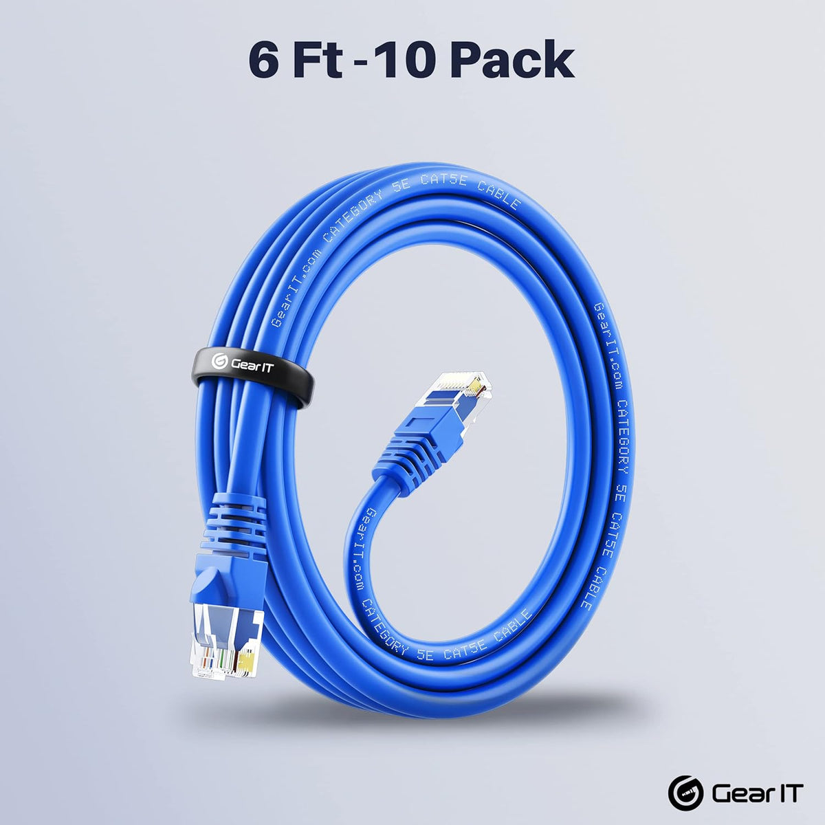 Cat5e Ethernet Patch Cable 3 Feet Blue Q13517