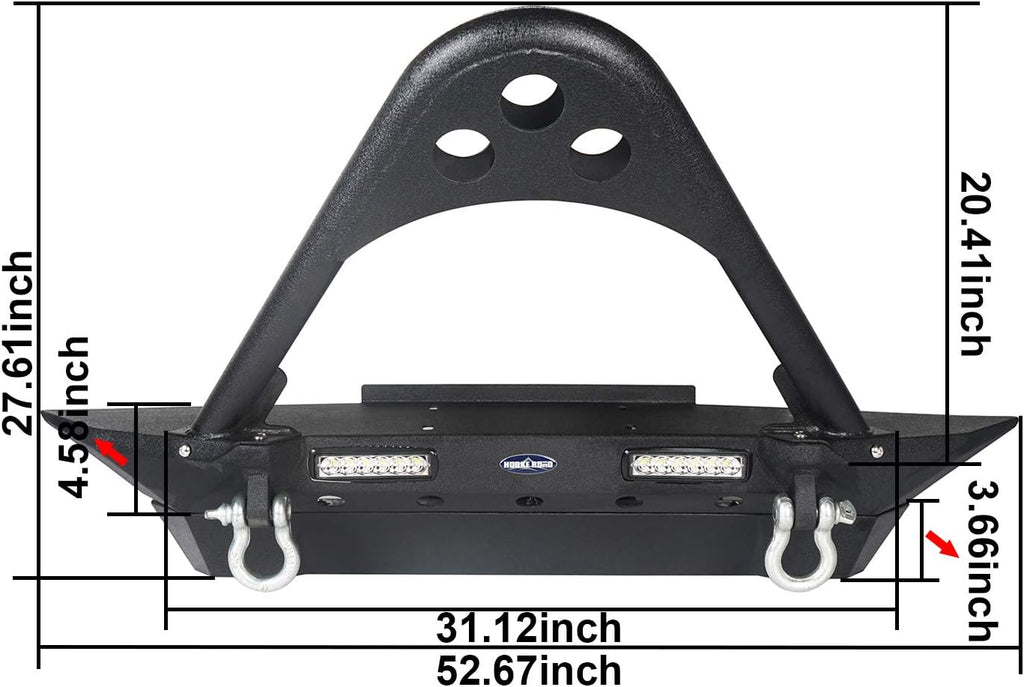Front & Rear Bumper Combo with Tire Carrier U485