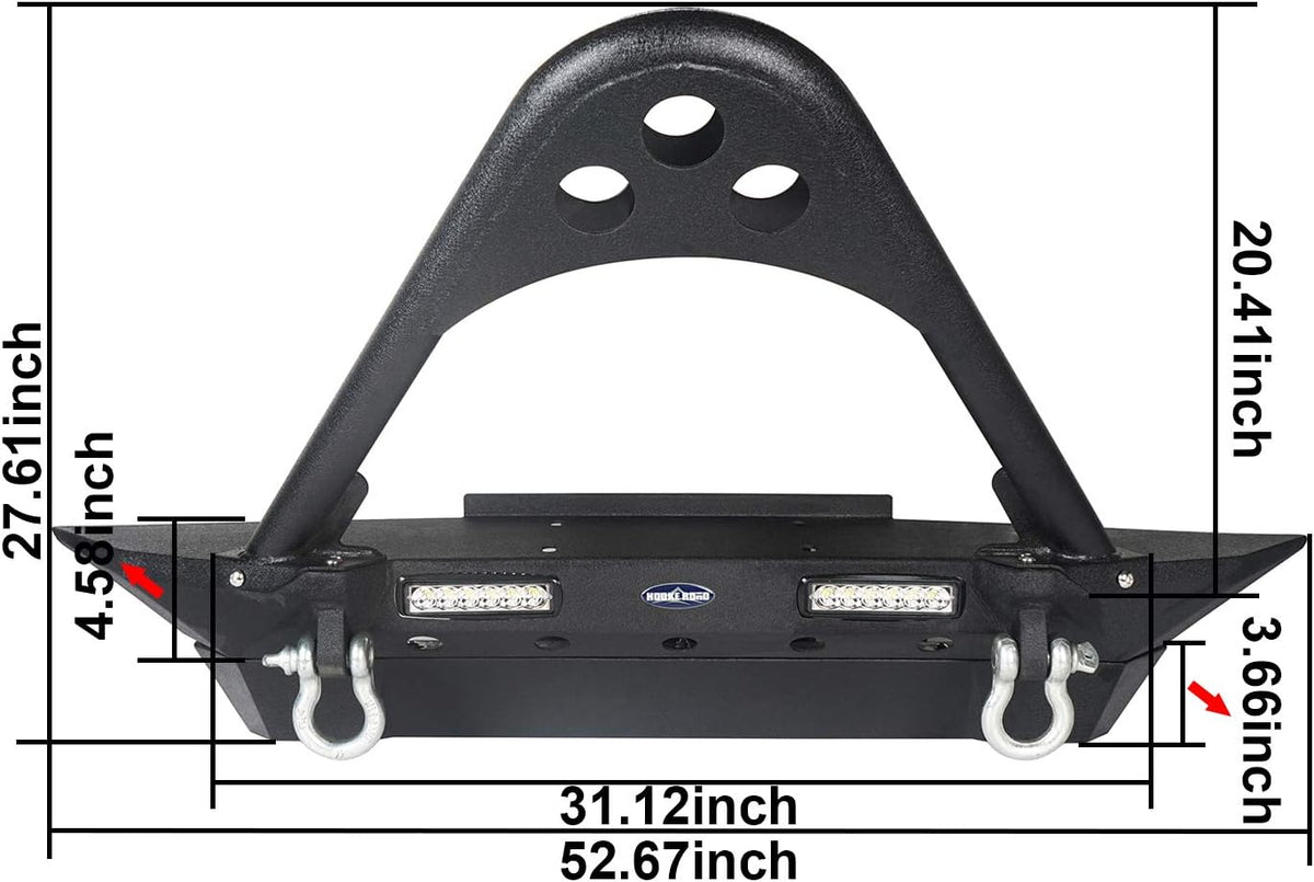 Front & Rear Bumper Combo with Tire Carrier U485