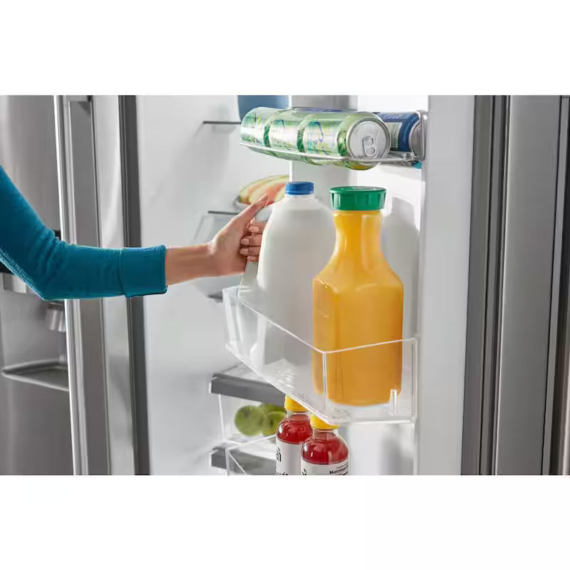 36 in. 25 cu. ft. Side-by-Side Refrigerator in White S587715