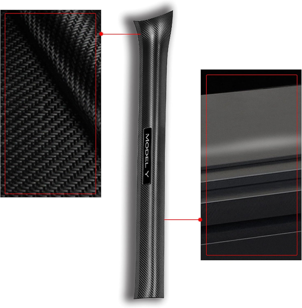 Matte Carbon Fiber ABS Door Sill Protector Set R557050