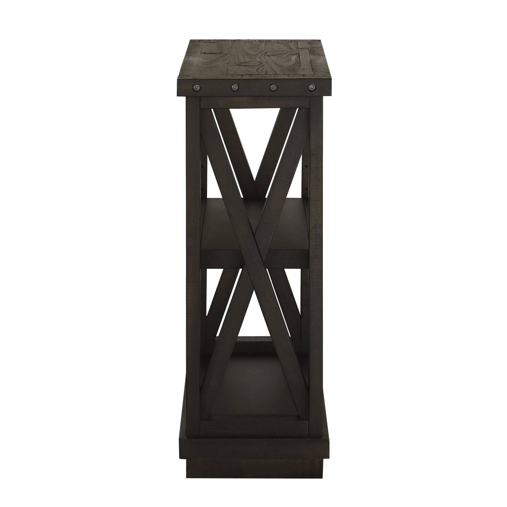 3 Shelf Solid Wood Bookshelf Y23188