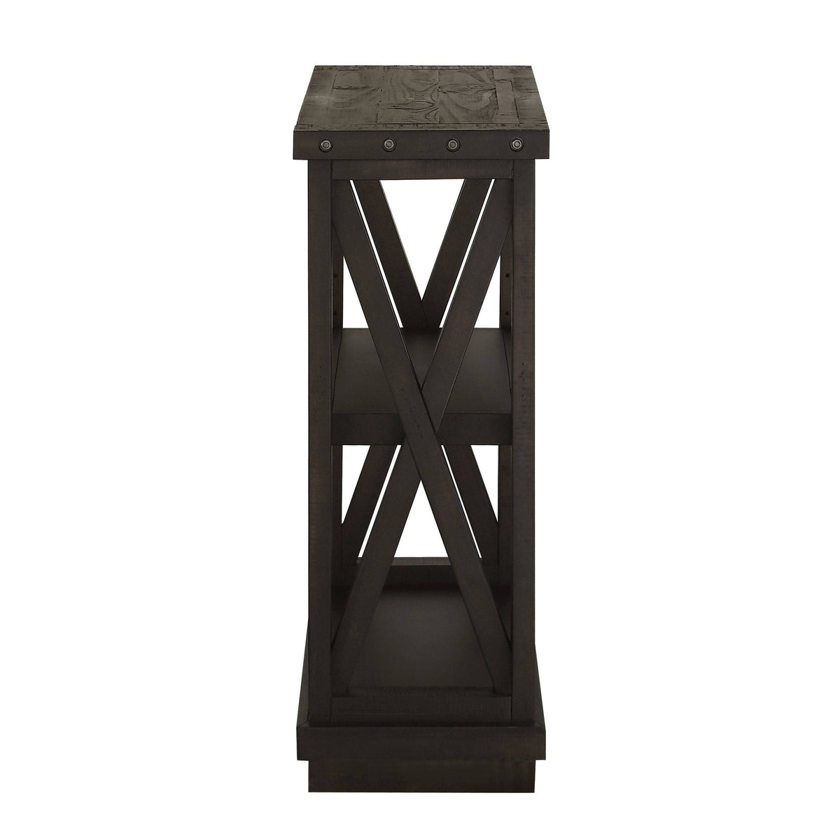 3 Shelf Solid Wood Bookshelf Y23188