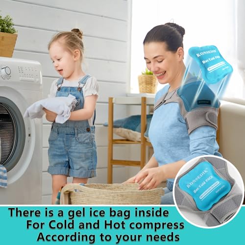 Adjustable Shoulder Brace Wrap (Gray, Small) F73900