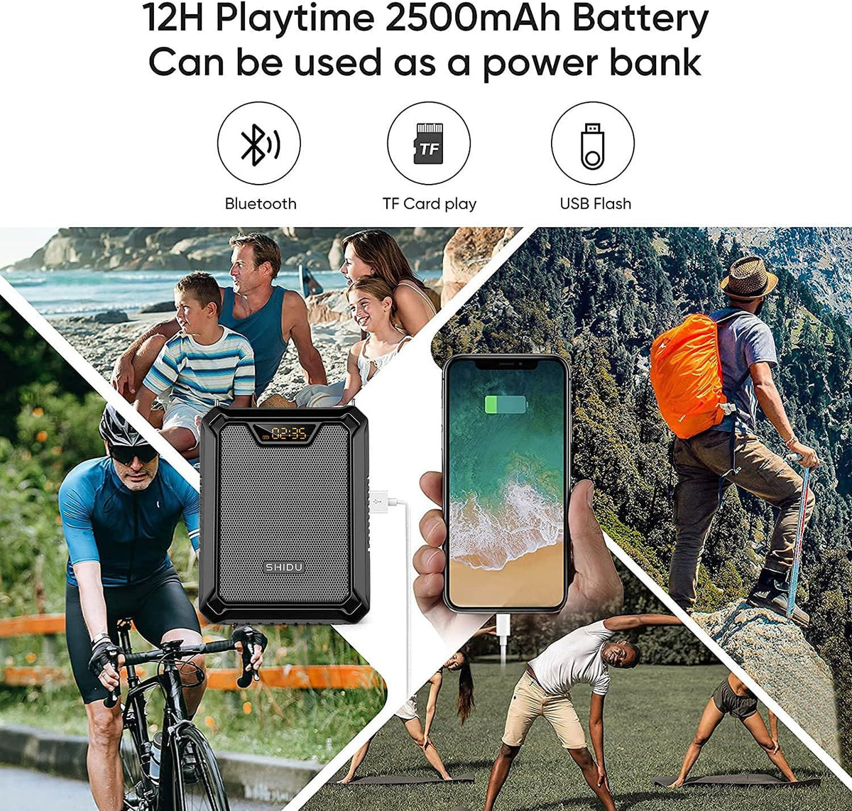 Portable Waterproof 18W Voice Amplifier O18355