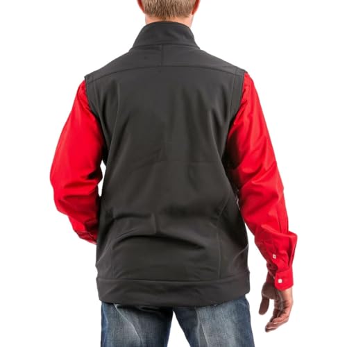 Men's Bonded Softshell Vest with Concealed Carry Pockets Y1540
