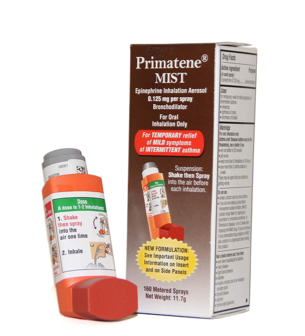 Epinephrine Oral Inhalation Aerosol Metered Spray 2 Pack H5688