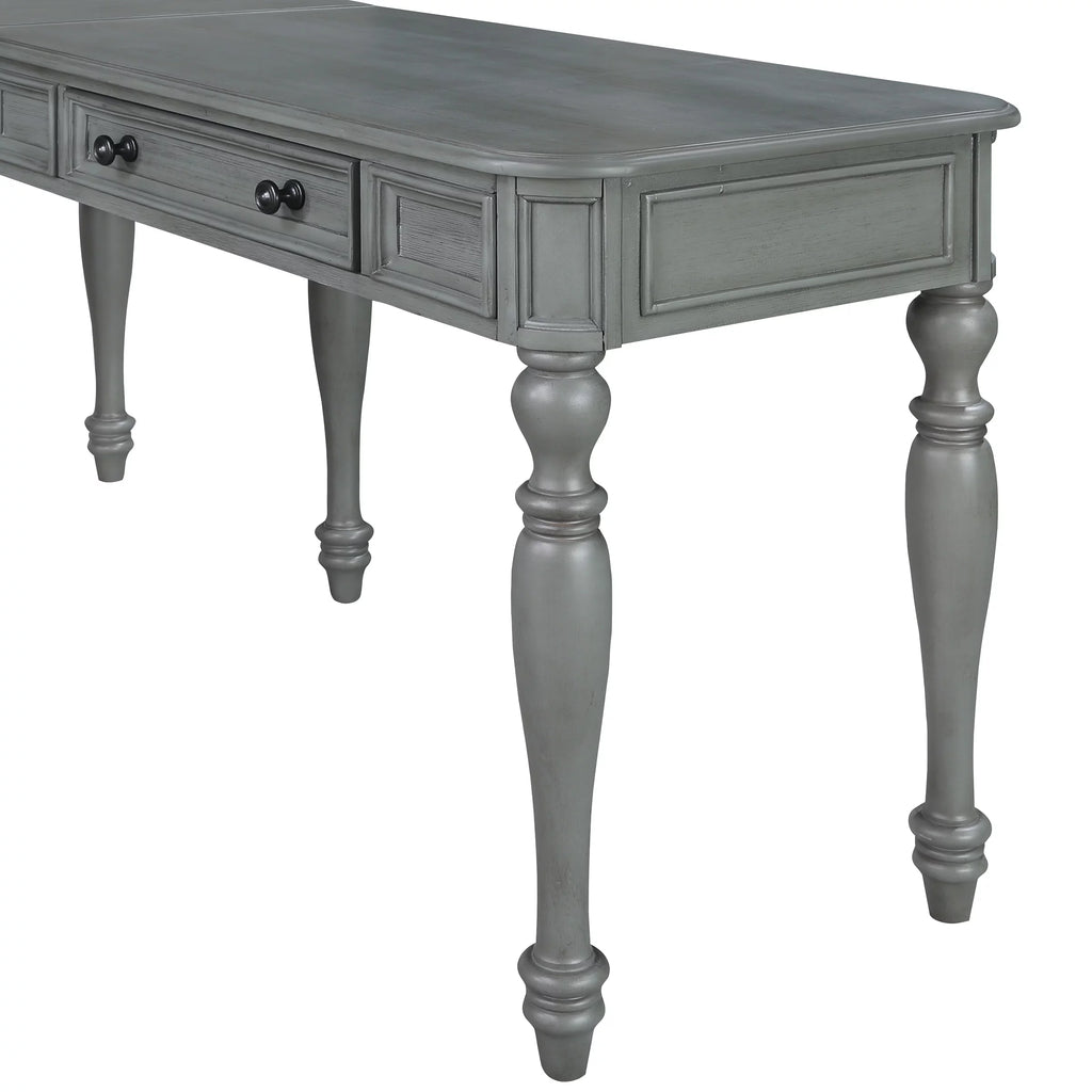L-Shape Engineered Wood Desk with Power U2532